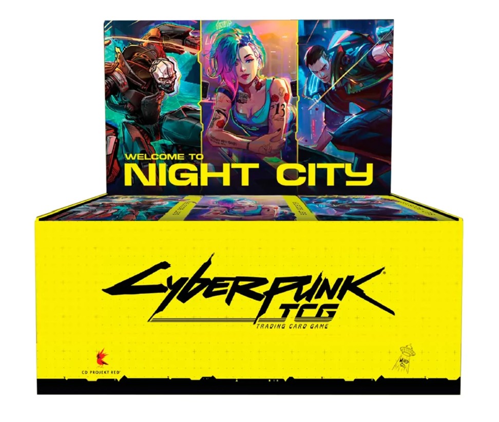 Cyberpunk TCG Welcome to Night City, Booster Display, 24 Packs of 12 Cards, English Edition